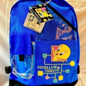 Vintage NWT NOS Totally Tweety Bird Backpack  Bag Vintage 90's Looney Tunes EC